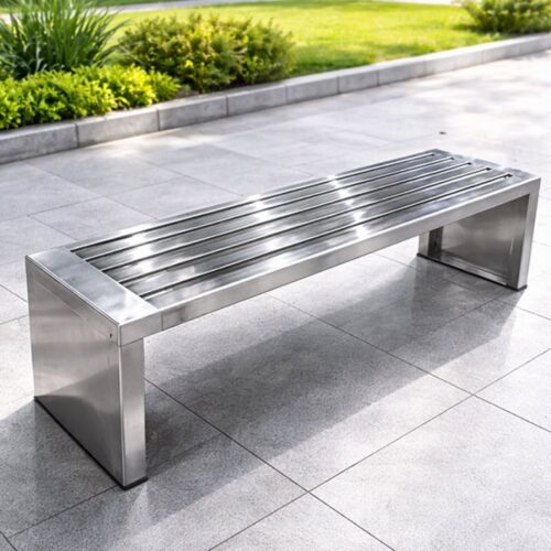 Ghế công viên inox không tựa